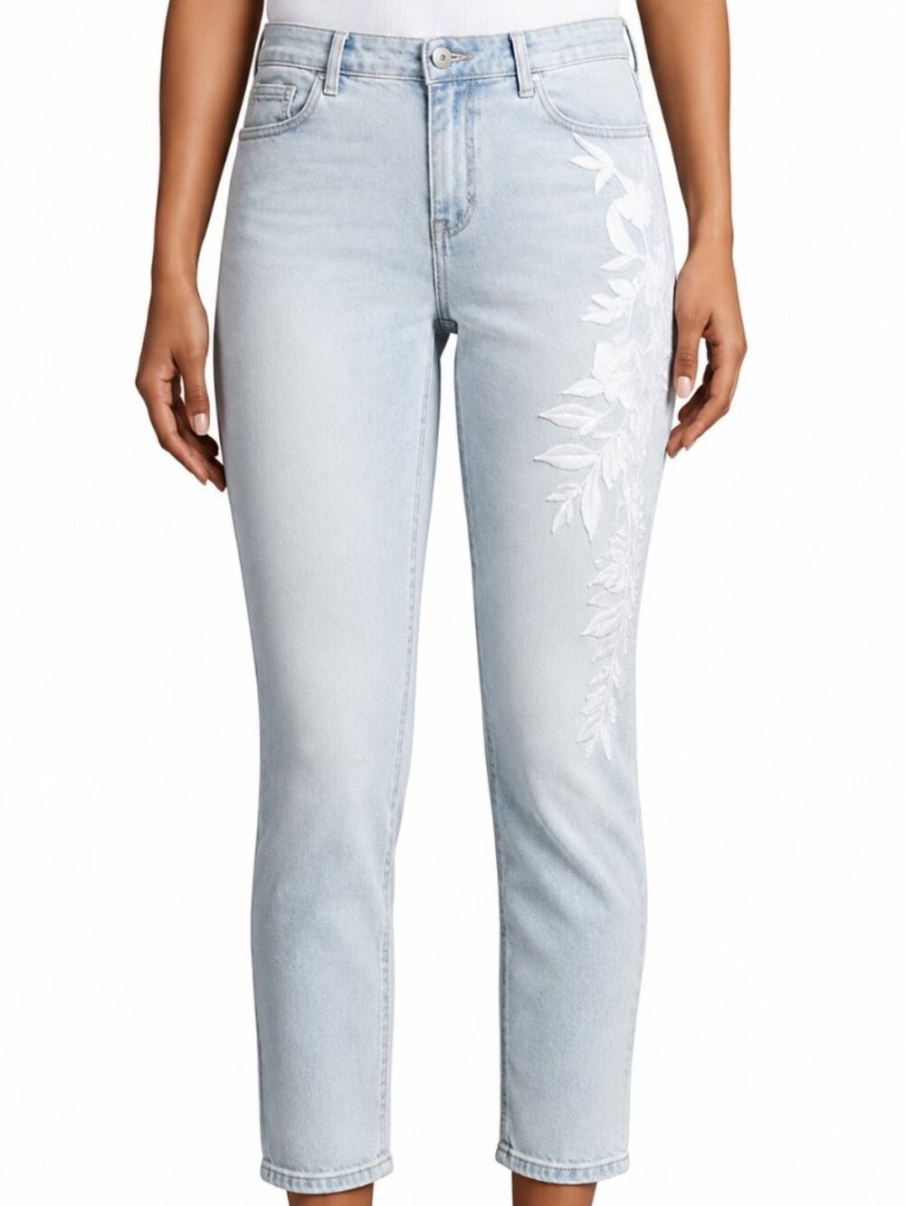 JOE'S JEANS Mid Rise Light Embroidered Ankle Jeans Women's Size 26 NEW